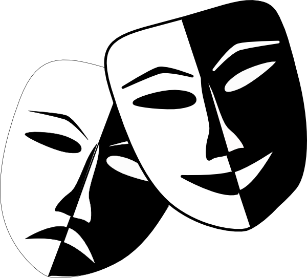 Theater Drama Masks Clip Art