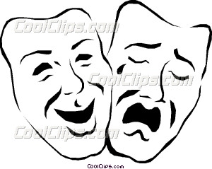 Theater Drama Masks Clip Art