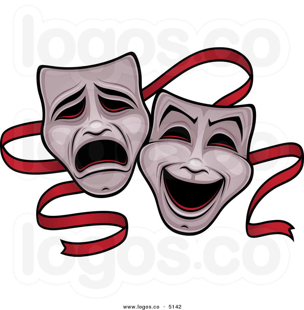 Theater Drama Masks Vector