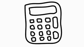 Transparent Cartoon Calculator