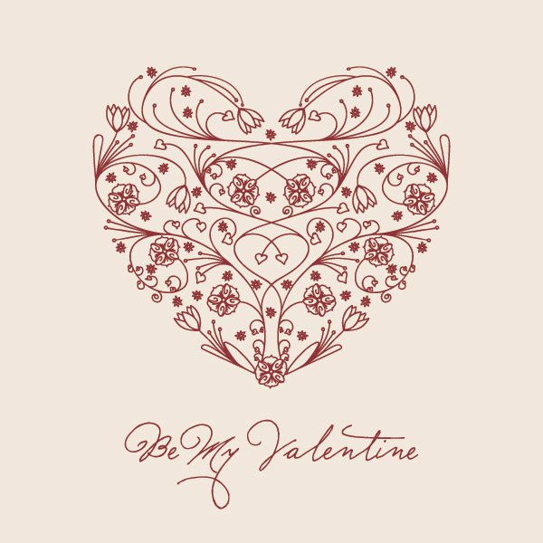 Valentine Heart Vector Graphic
