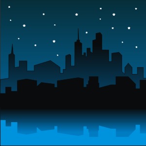 Vector City Skyline Nights