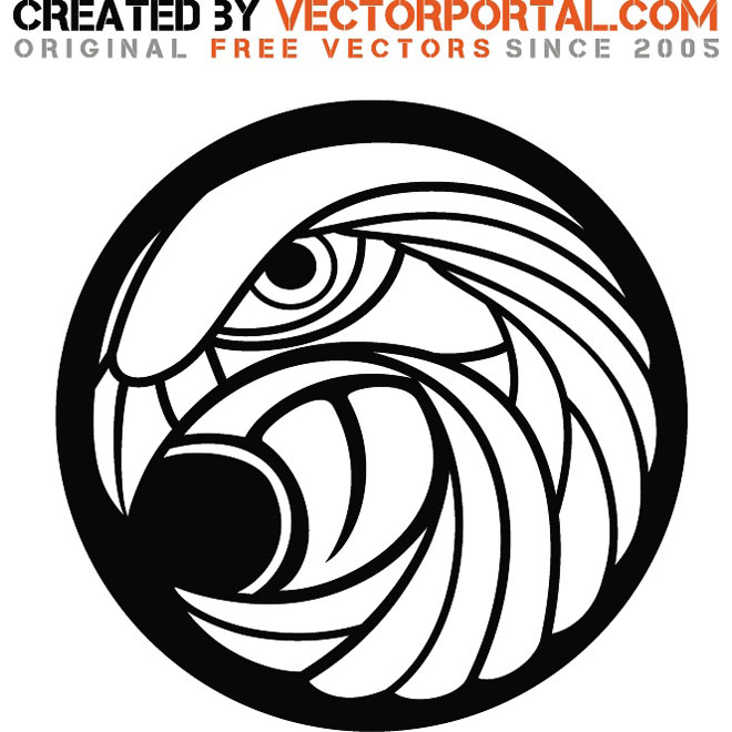 Vector Eagle Head Clip Art