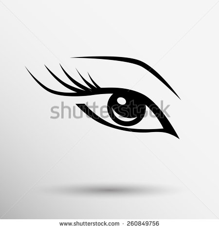 Vector Eye with Lashes