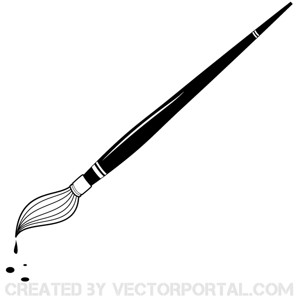 Vector Paint Brush Clip Art