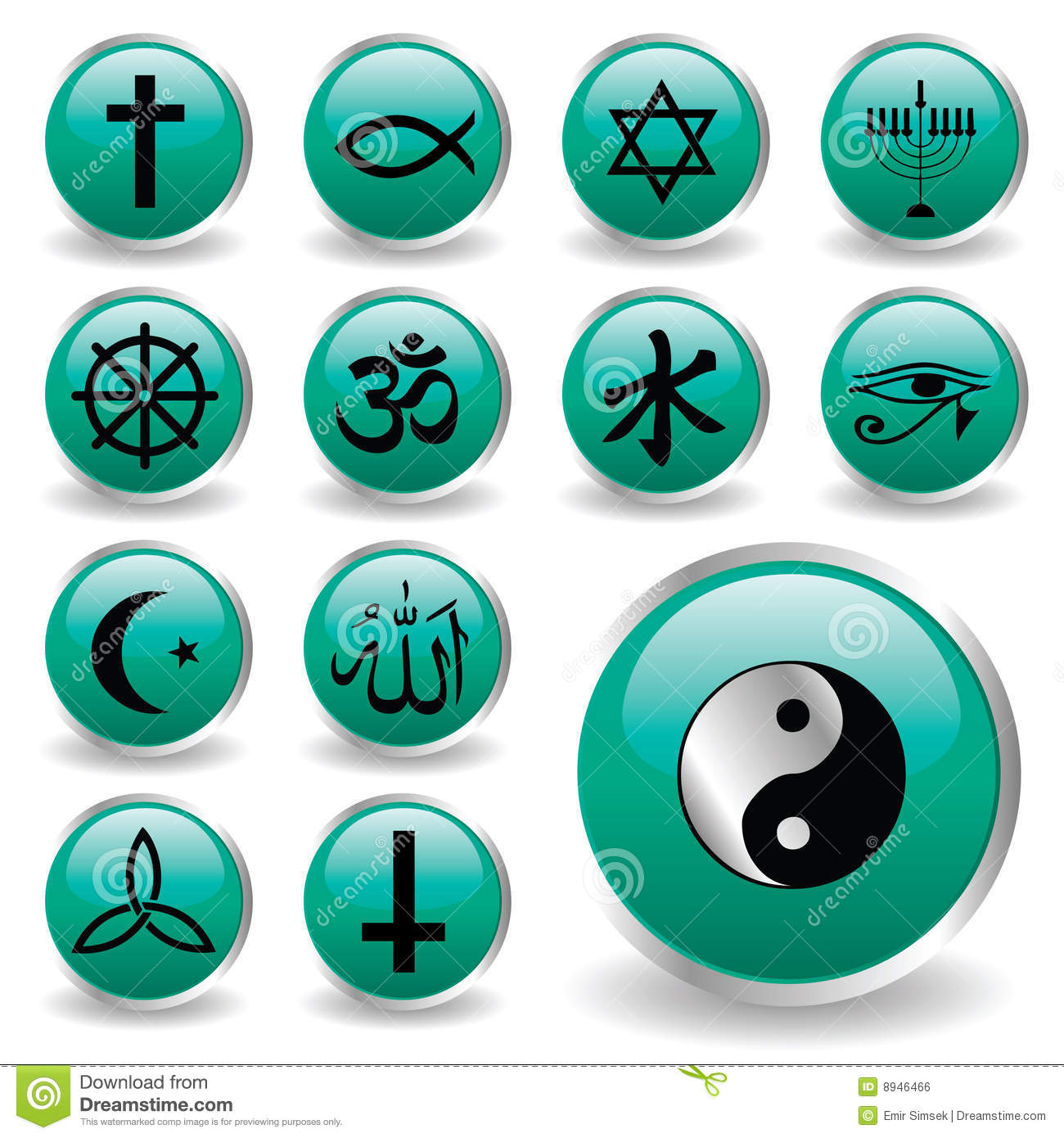 Vector Religion Icons for Free