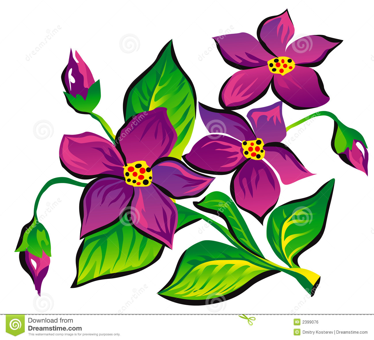 Violet Flower Clip Art Free Violet Flower Clip Art Free