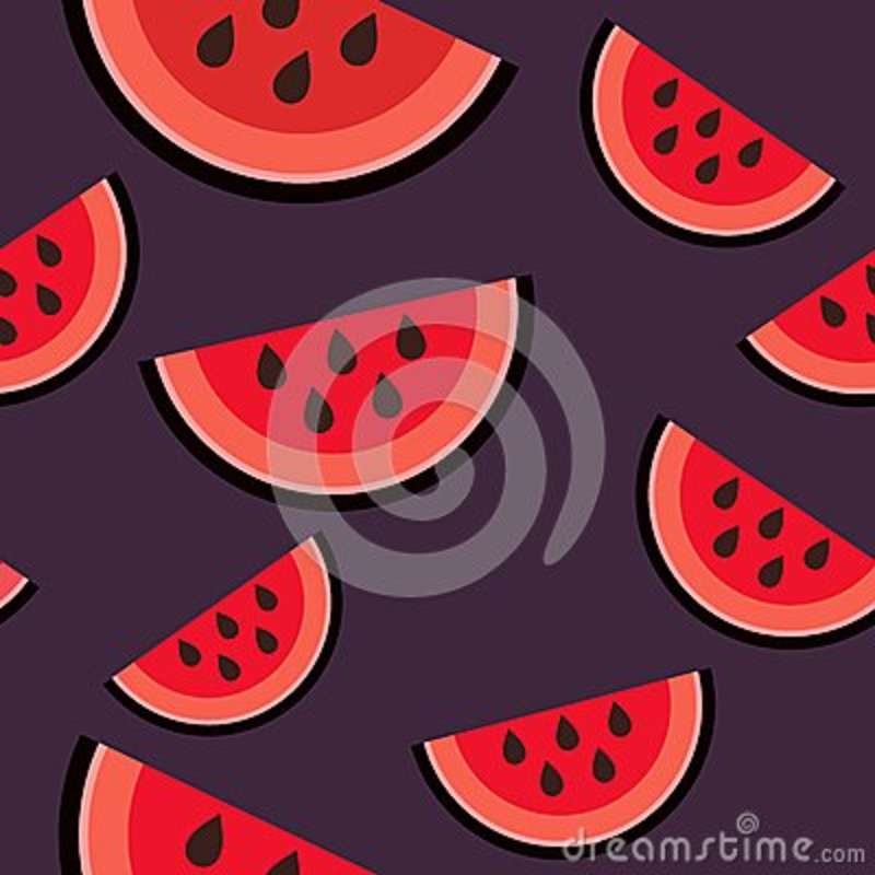Watermelon Vector Pattern