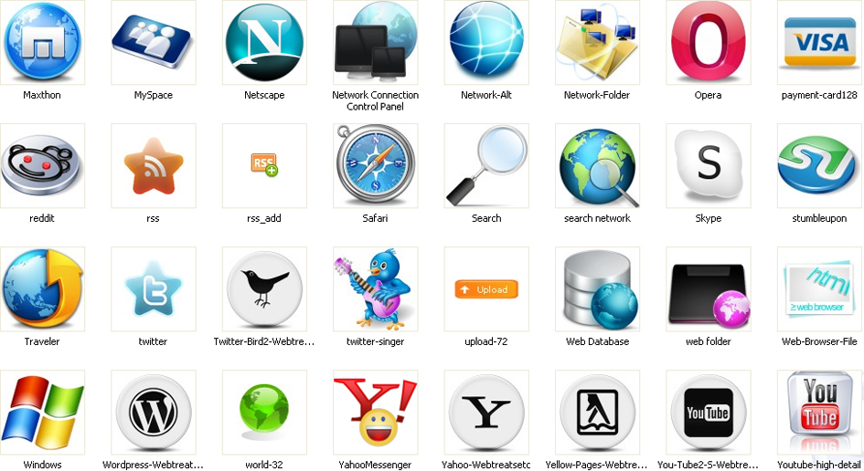 Web Icons Free Download