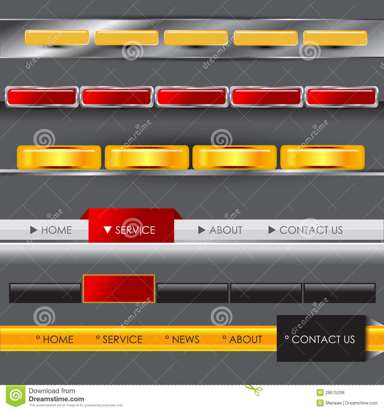 Website Menu Bar Website Menu Bar