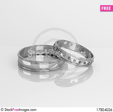 Wedding Rings Stock-Photo