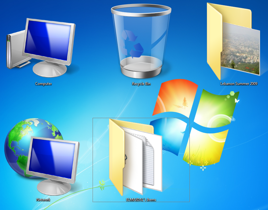 Windows 7 Desktop Icons