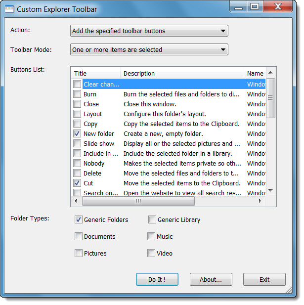 Windows 7 Toolbar Windows 7 Toolbar