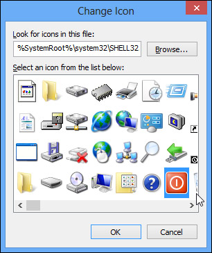 Windows 8 Change Shortcut Icon