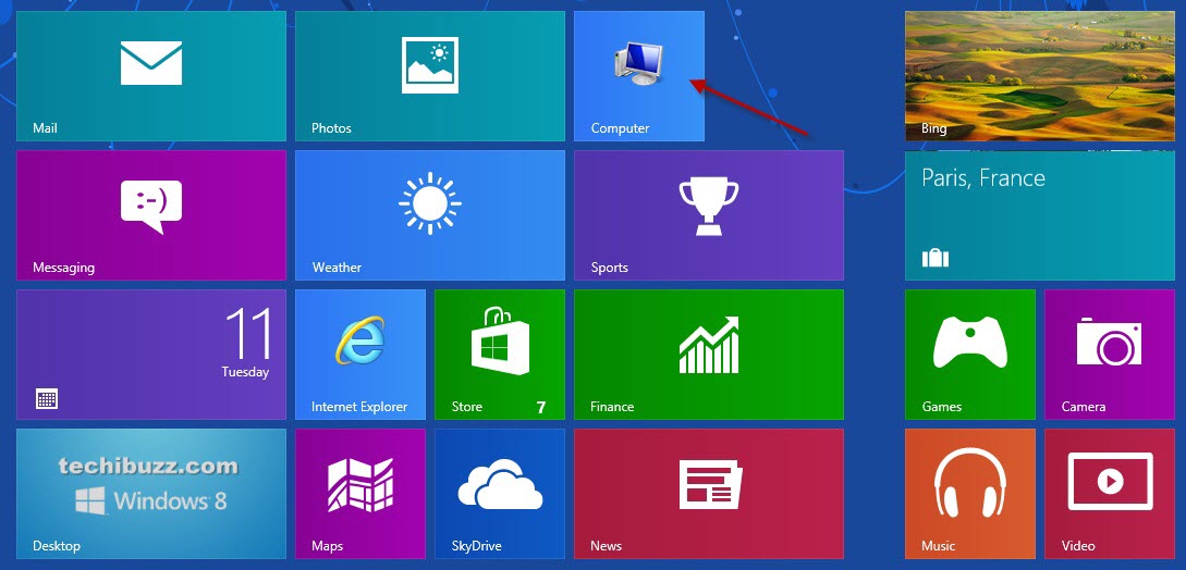 Windows 8 Start Screen Icons