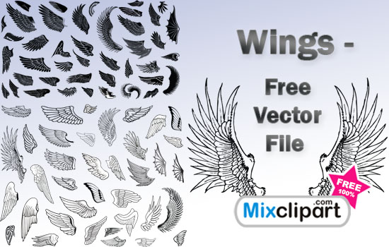 Wings Vector Files Free