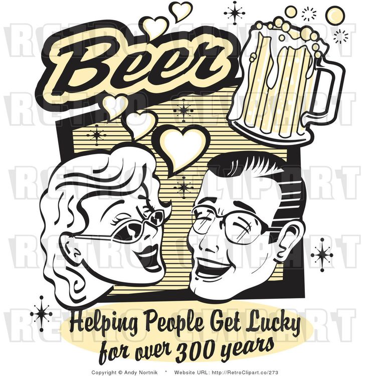 Woman Drinking Beer Clip Art