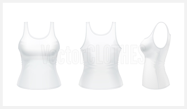 Women Tank Top Template Vector