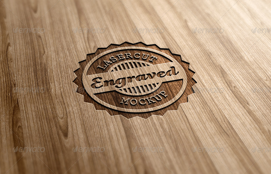 Wood Laser-Cut Logo Wood Laser-Cut Logo