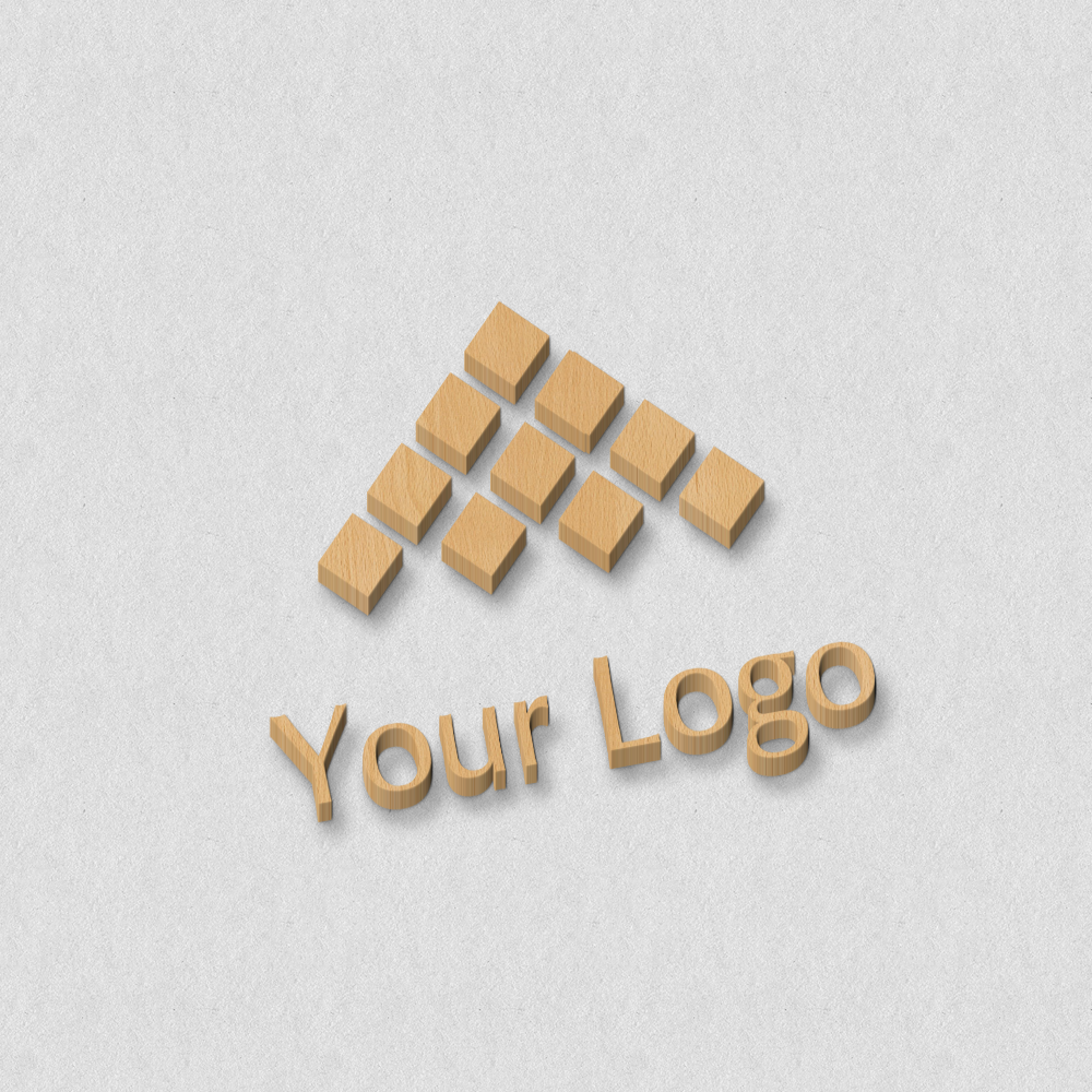 Wood Mockup Photoshop Logo