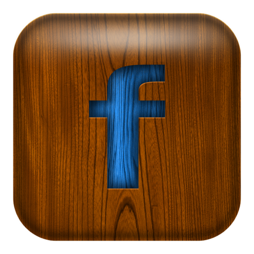 Wood Social Icons