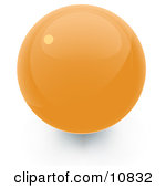 Yellow 3D Sphere