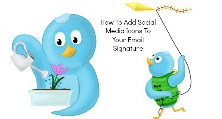Add Signature to Email Social Media Icon