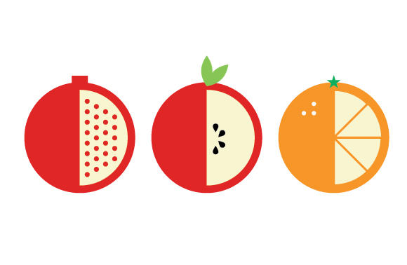 Apple Fruit Icon Vector