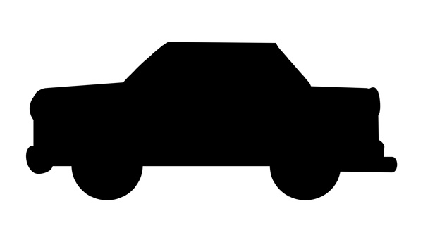 11 Car Icon Clip Art Black And White Images