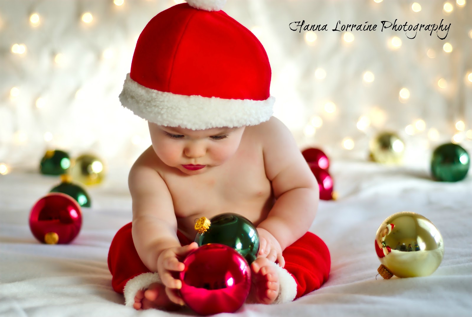 Baby Girl Christmas Photography
