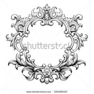 Black and White Leaf Scroll Designs Black and White Leaf Scroll Designs
