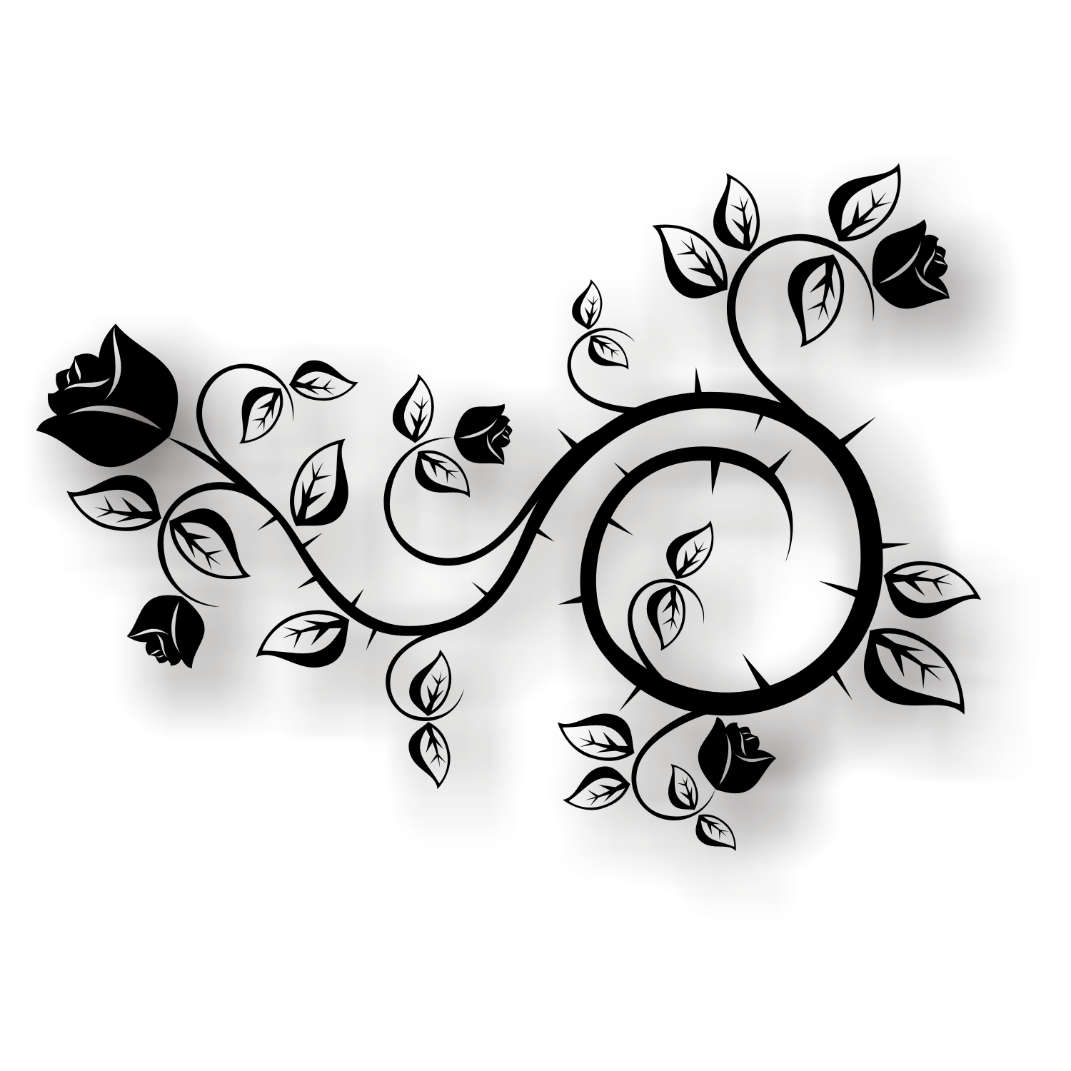 Black Rose Vector Black Rose Vector
