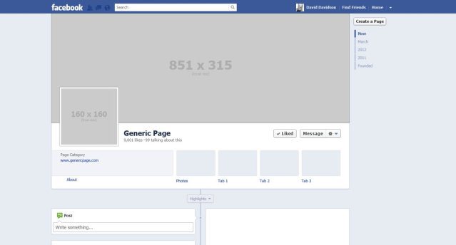Blank Facebook Profile Page Template Blank Facebook Profile Page Template