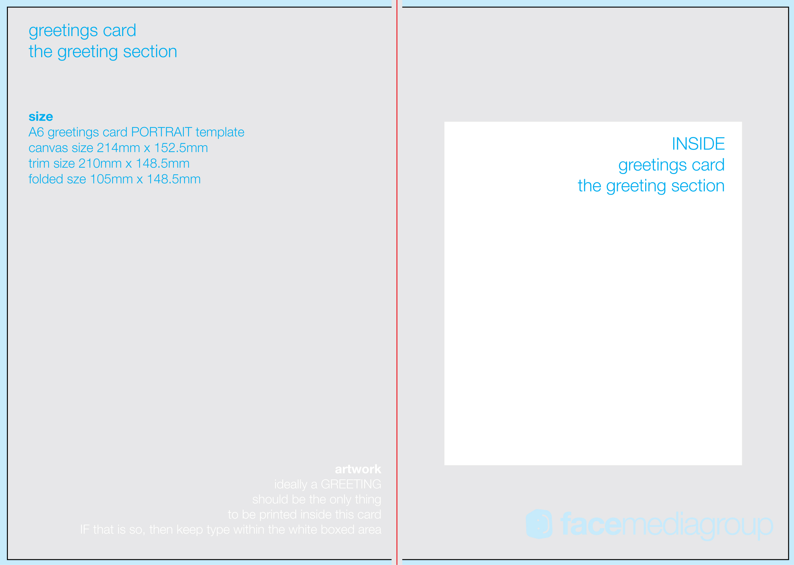 Blank Greeting Card Template Blank Greeting Card Template