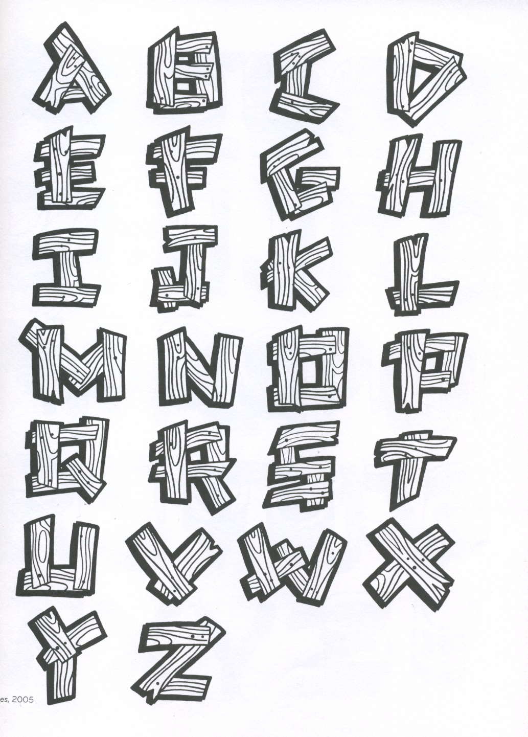 Block Letter Tattoo Styles