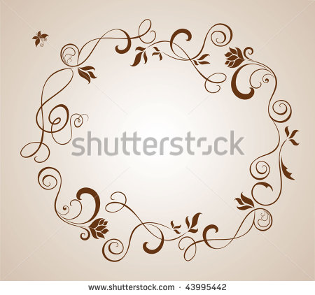 Brown Wedding Border