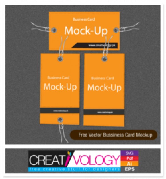 5 Black Orange Business Card Free Vector Icons Images