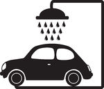 Car Wash Clip Art Black and White