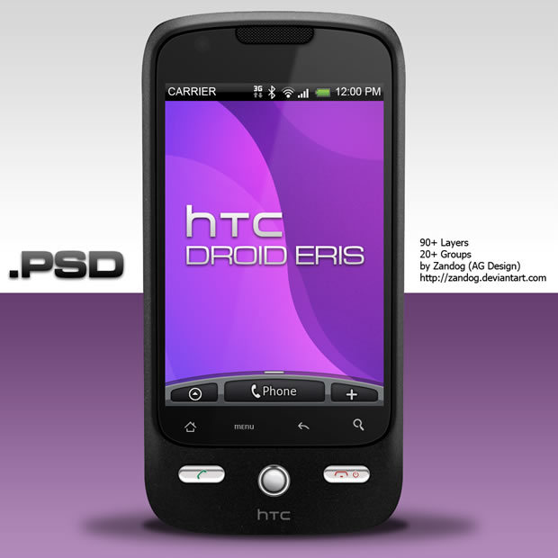 Cell Phone Template PSD