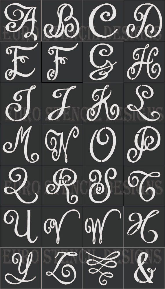 Chalkboard Lettering Stencils