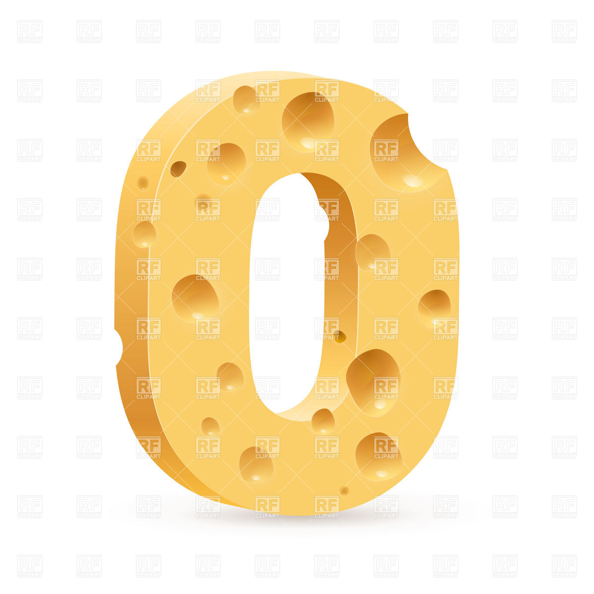 Cheese Letter O Font