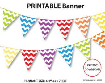 Chevron Birthday Banner Printable