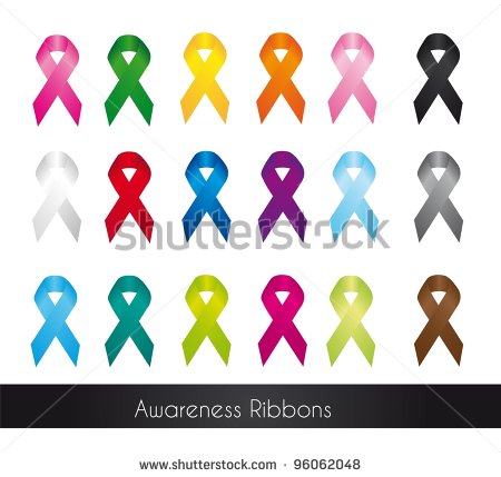 Childhood Cancer Awareness Ribbon Vector Art