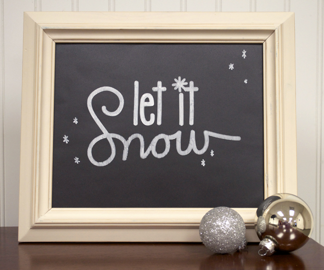 Christmas Chalkboard Art Stencils