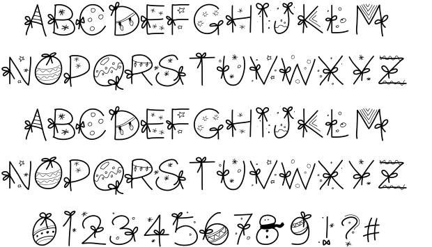 Christmas Fancy Fonts Christmas Fancy Fonts