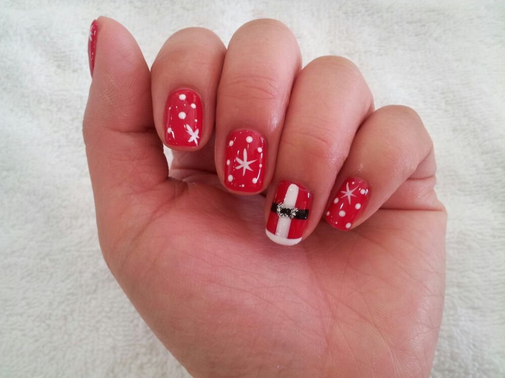 2. Easy Holiday Gel Nails - wide 8