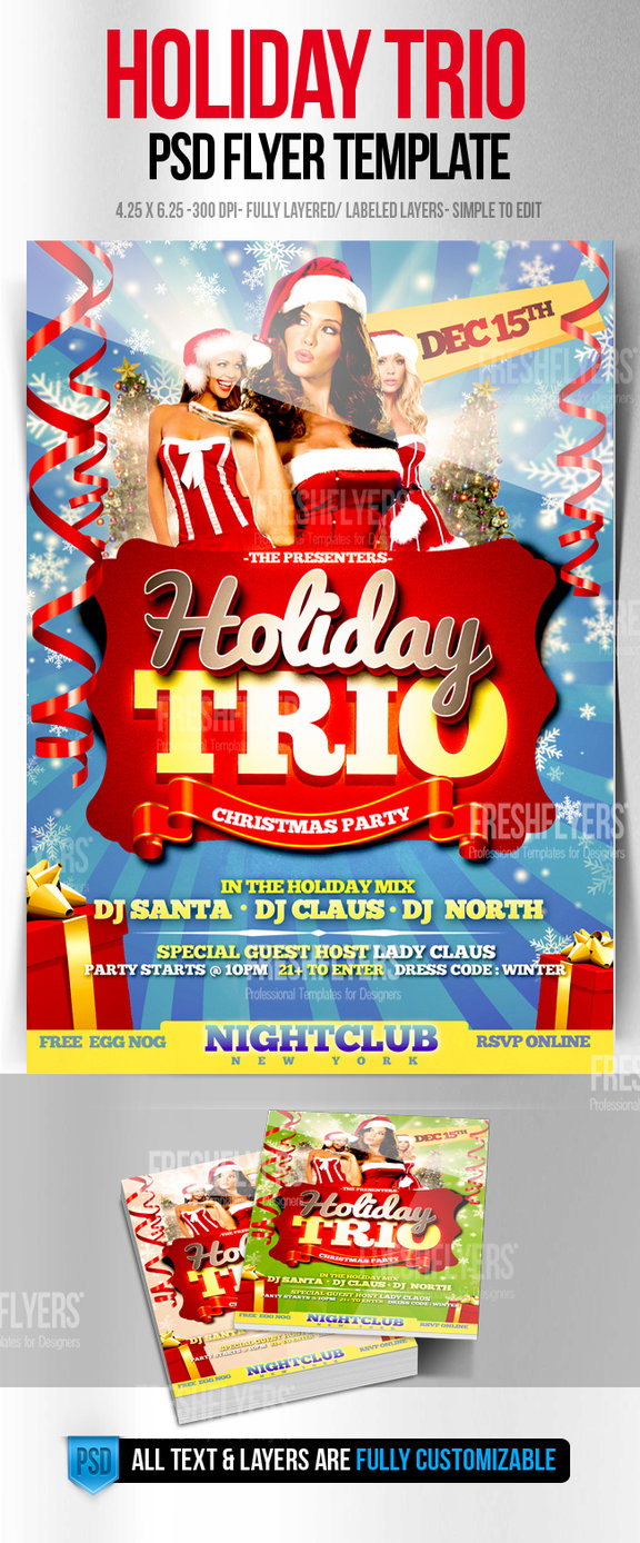 Christmas Holiday Flyer Templates Free