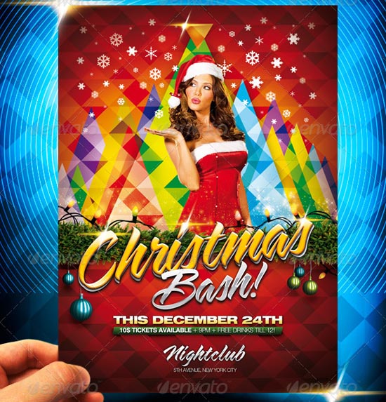 Christmas Party Flyer Templates Free