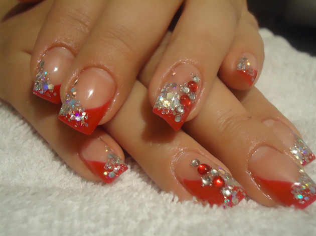 Christmas Red Gel Nails