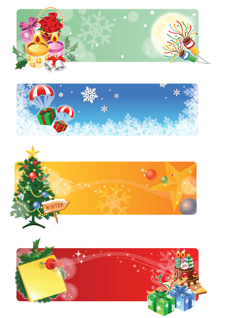 Christmas Vector Banners